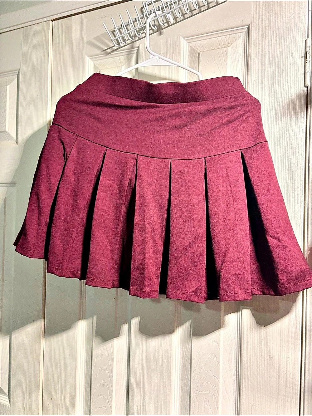 Fashion Nova When Good Meets Bad Pleated Mini Skort Purple Medium